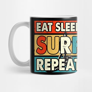 Eat Sleep Surf Repeat T Shirt For Women Mug